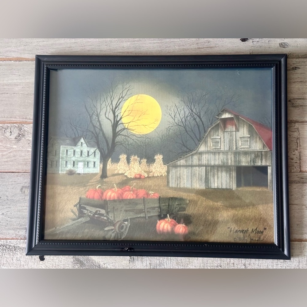 Harvest Moon by Billy Jacobs framed 8x10” print